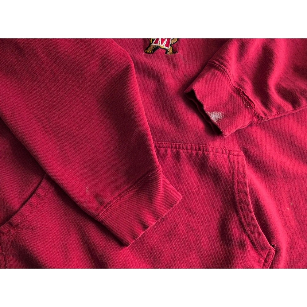OVB Vintage Maryland Terrapins Hoodie Mens XL‎ Red Sweatshirt Hooded - Picture 12 of 13